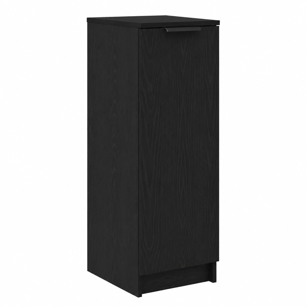 Scarpiera Moderna in Rovere Nero con Porta, 29,5 x 35 x 101 cm, Design Minimalista e Durevole