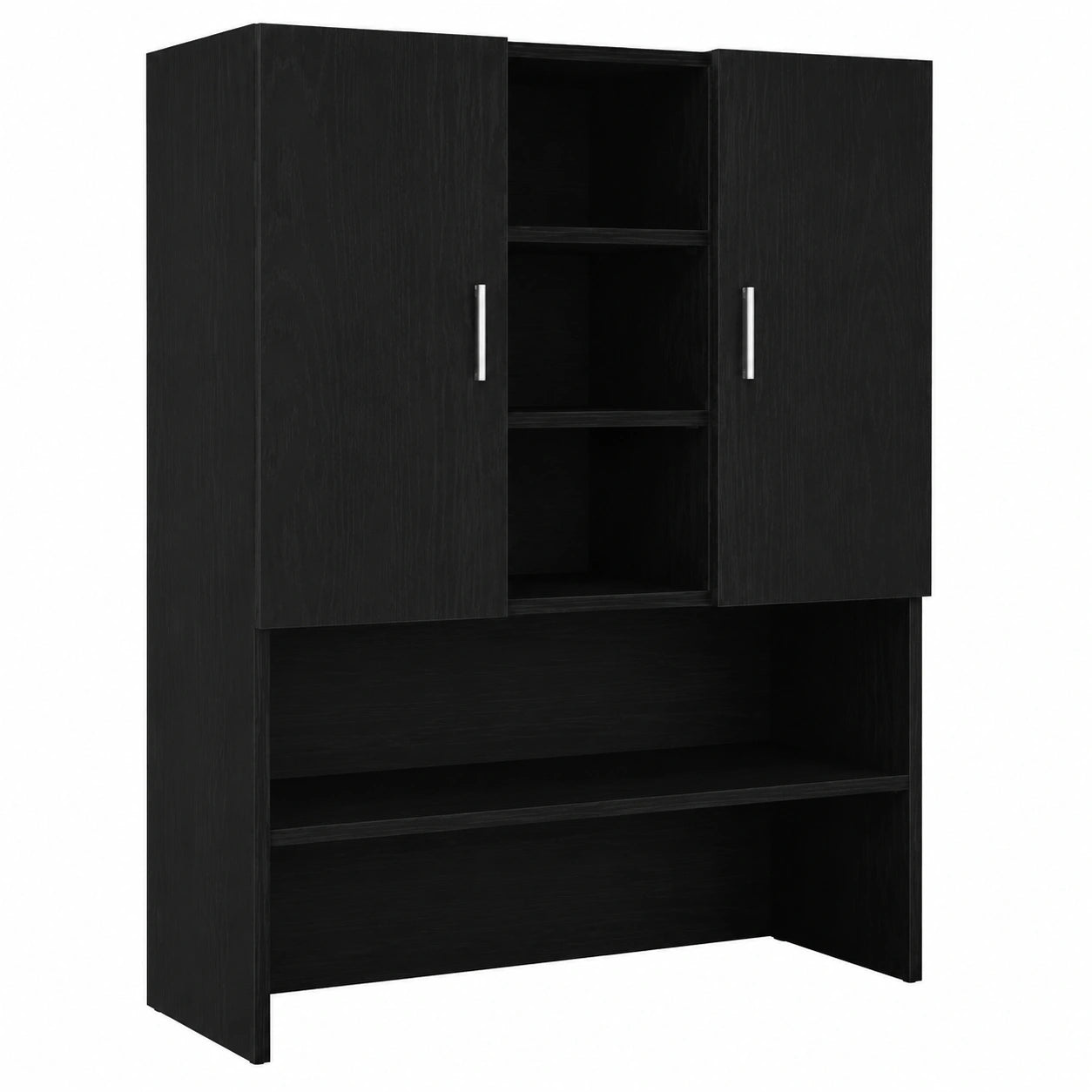 Mobile Guardaroba per Lavatrice in Rovere Nero 70,5x25,5x90 cm
