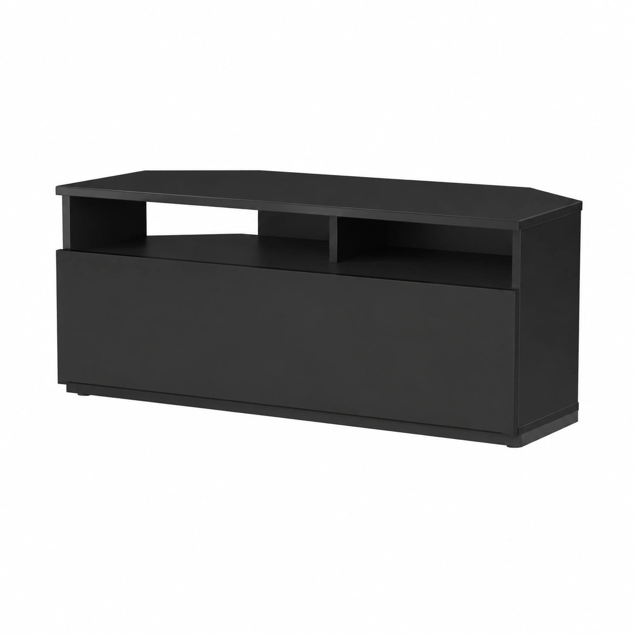 Mobile TV Angolare Sonorous TRD100 Nero 100 cm con Vano Contenitore