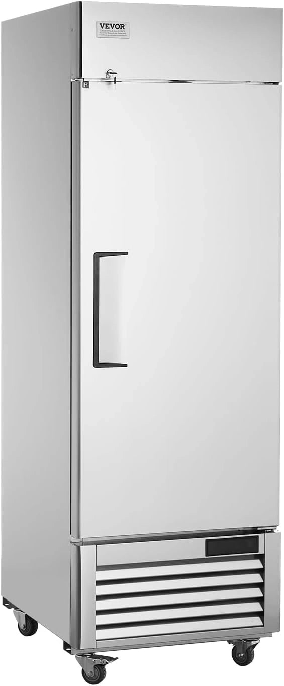 VEVOR, Congelatore, 547 L, 2110 mm, automatico, regolabile, Argento