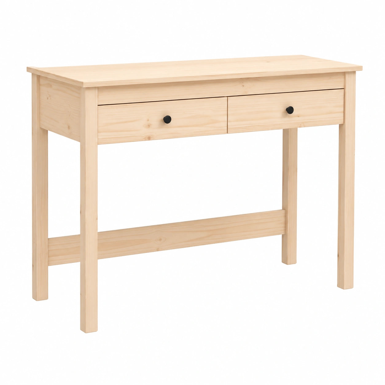 Scrivania Ufficio in Legno di Pino con Cassetti 100x50x78 cm