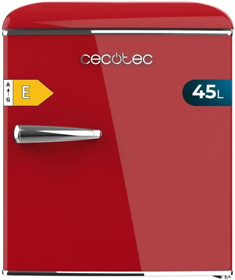 Cecotec, Frigorifero, 45L, 55 cm, 44,7 cm, Rosso