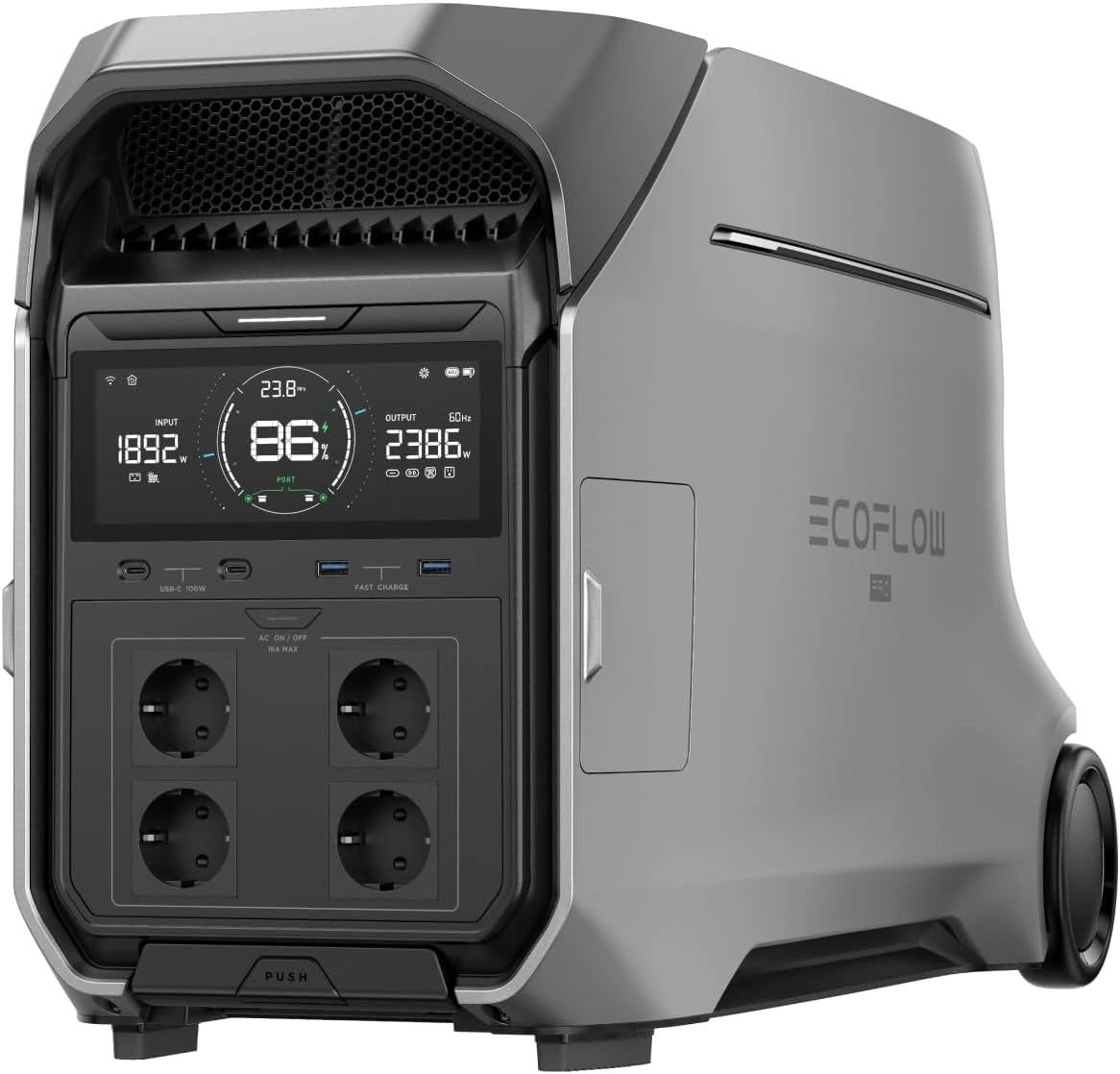 ECOFLOW, Stazione di alimentazione portatile, 4096 Wh, portatile