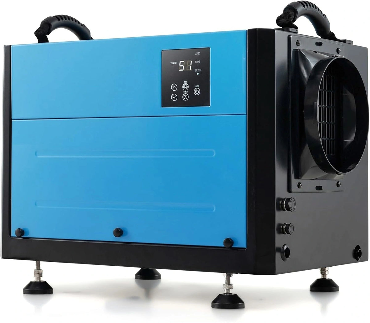 RELAX4LIFE, Deumidificatore, 73,5 L, 58,5 L, con timer, Blu