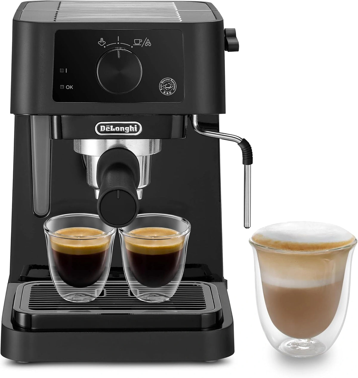 De'Longhi, Macchina da caffè, 1100W, 1L, Nero/Argento