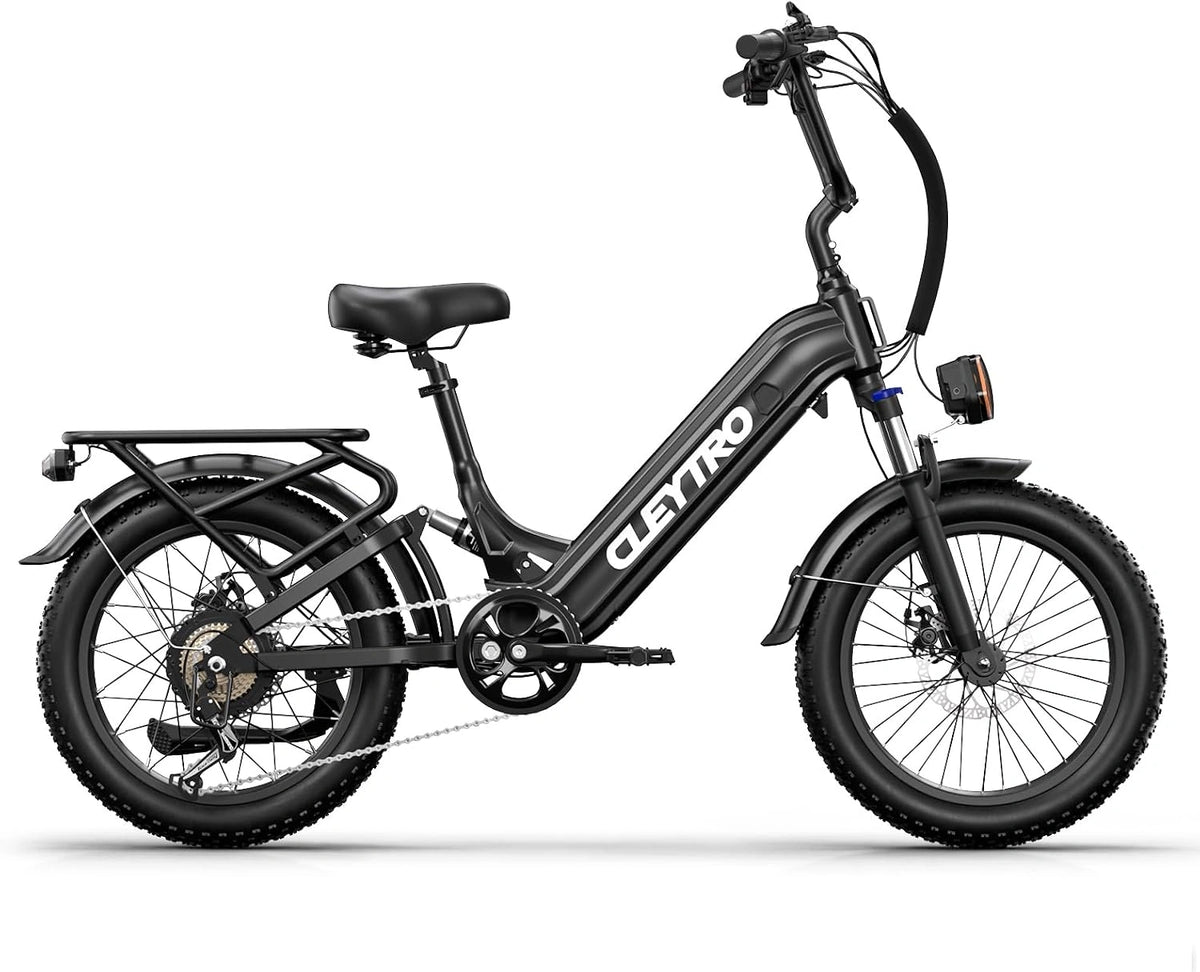 Lohang, Bicicletta elettrica, 48 V, 15,6 Ah, 20 pollici, Nero/Rosso