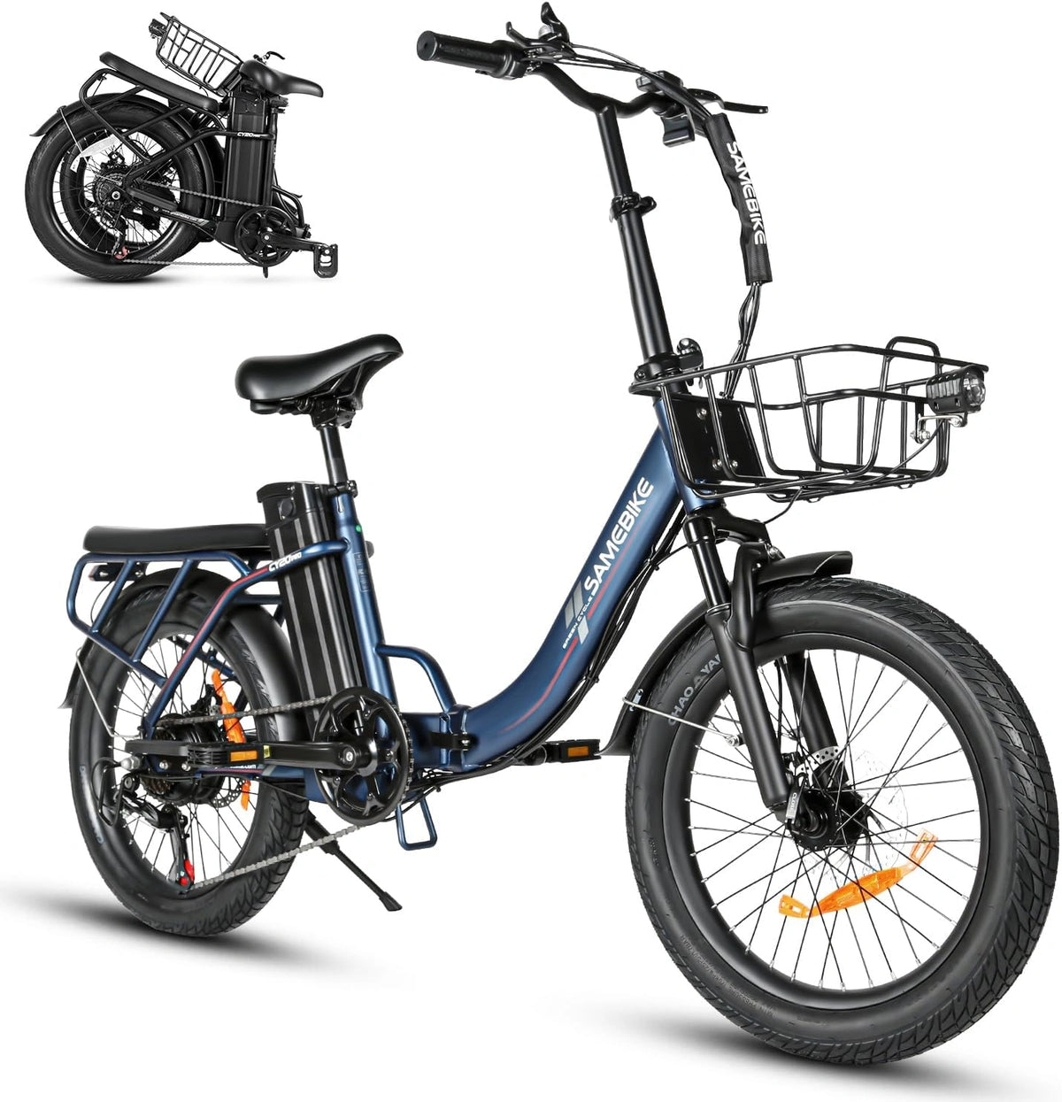 SAMEBIKE, Bicicletta elettrica, 250W, pieghevole