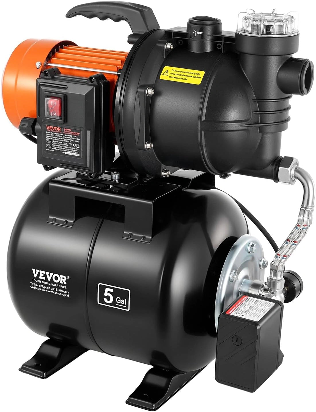VEVOR, Pompa elettrica, 1100 W
