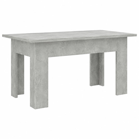 Tavolino da Caffè Moderno in Truciolato Grigio Cemento 100x60x42 cm