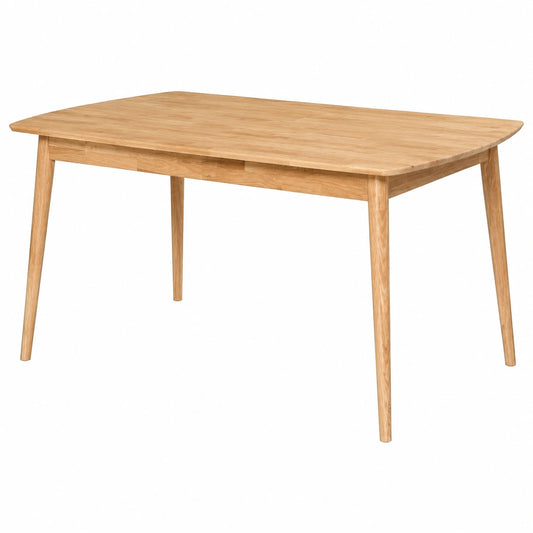 Tavolo da Pranzo in Rovere Massello Stile Scandinavo per Cucina e Soggiorno, 180x100x75cm