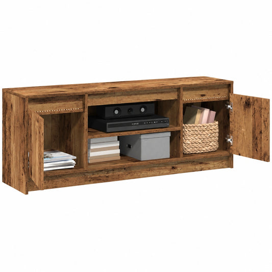 Mobile TV in Legno Multistrato Marrone 139,5x34x50 cm, Design Moderno per Soggiorno
