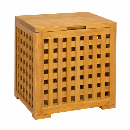 Scatola in Teak Massello 40x40x40 cm per Esterno