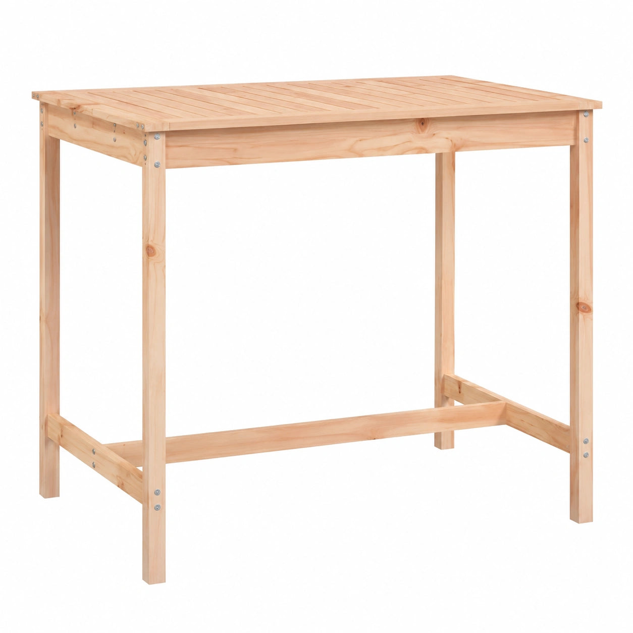Tavolo da Giardino in Legno Massello di Douglas, Stile Scandinavo per Esterni