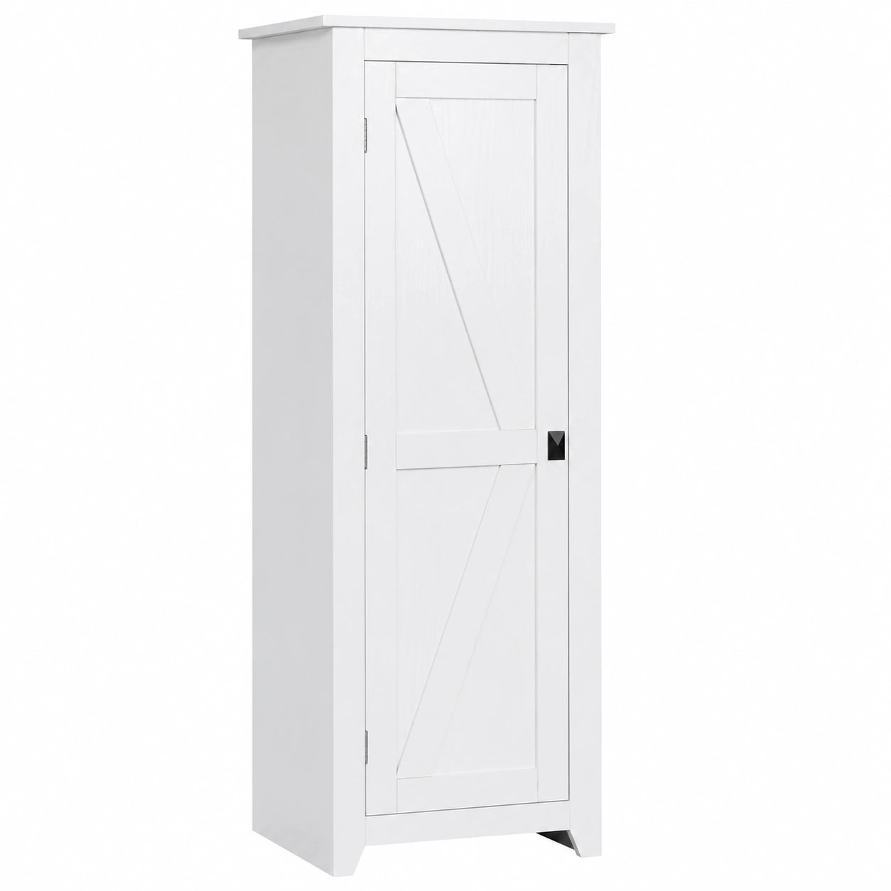 Credenza per Cucina HOMCOM, Stile Classico, 3 Ripiani Regolabili, 120 cm, Legno Bianco