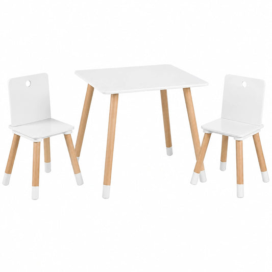 Set Tavolo e Sedie Regolabile per Bambini, Interno/Esterno, Stile Scandinavo