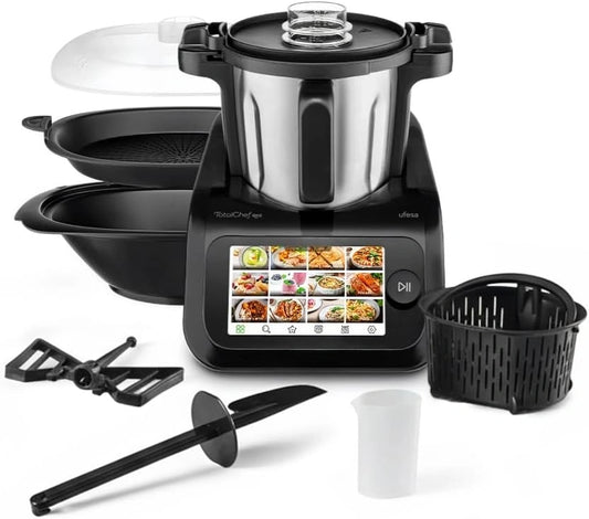 Ufesa, Robot da cucina, 3,5 L, con Wi-Fi, con display digitale, multifunzione, Argento