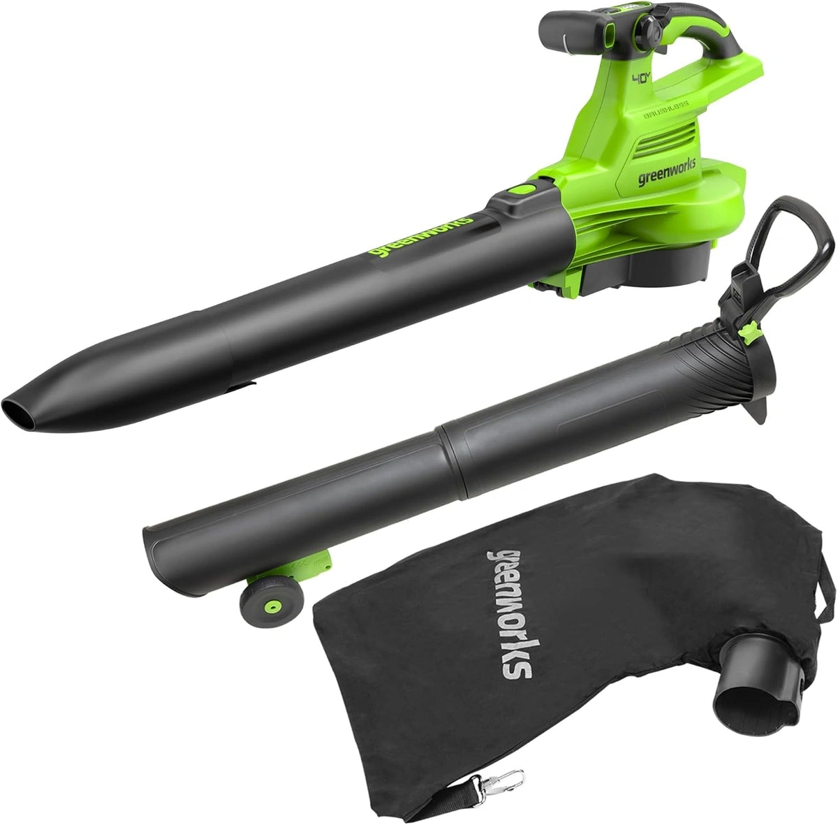 Greenworks 40V, Batteria ricaricabile, 40V, 45L, 370 km/h