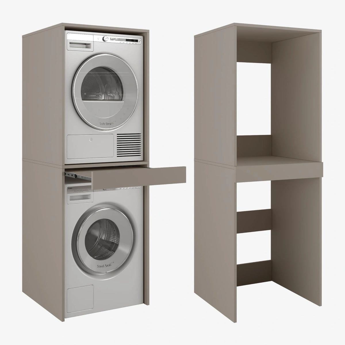 PLATAN, Lavatrice, 66 cm, Grigio