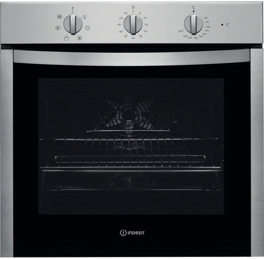 Indesit IFW 5530, Forno elettrico, 66 L, Argento