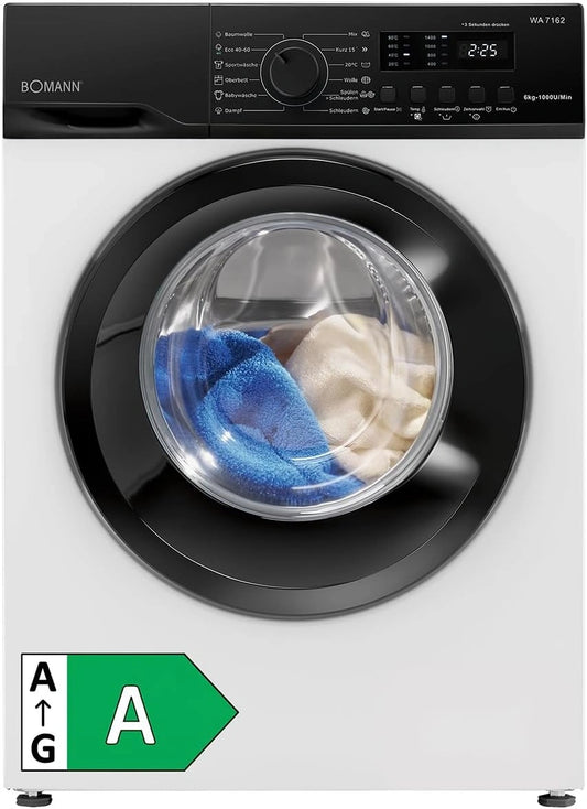 Bomann, Lavatrice, 6 kg, con display digitale, con tecnologia inverter, a LED
