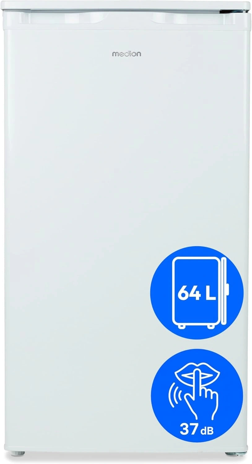 MEDION, Congelatore, 64 L, 37 dB, con tecnologia inverter, silenzioso, Bianco