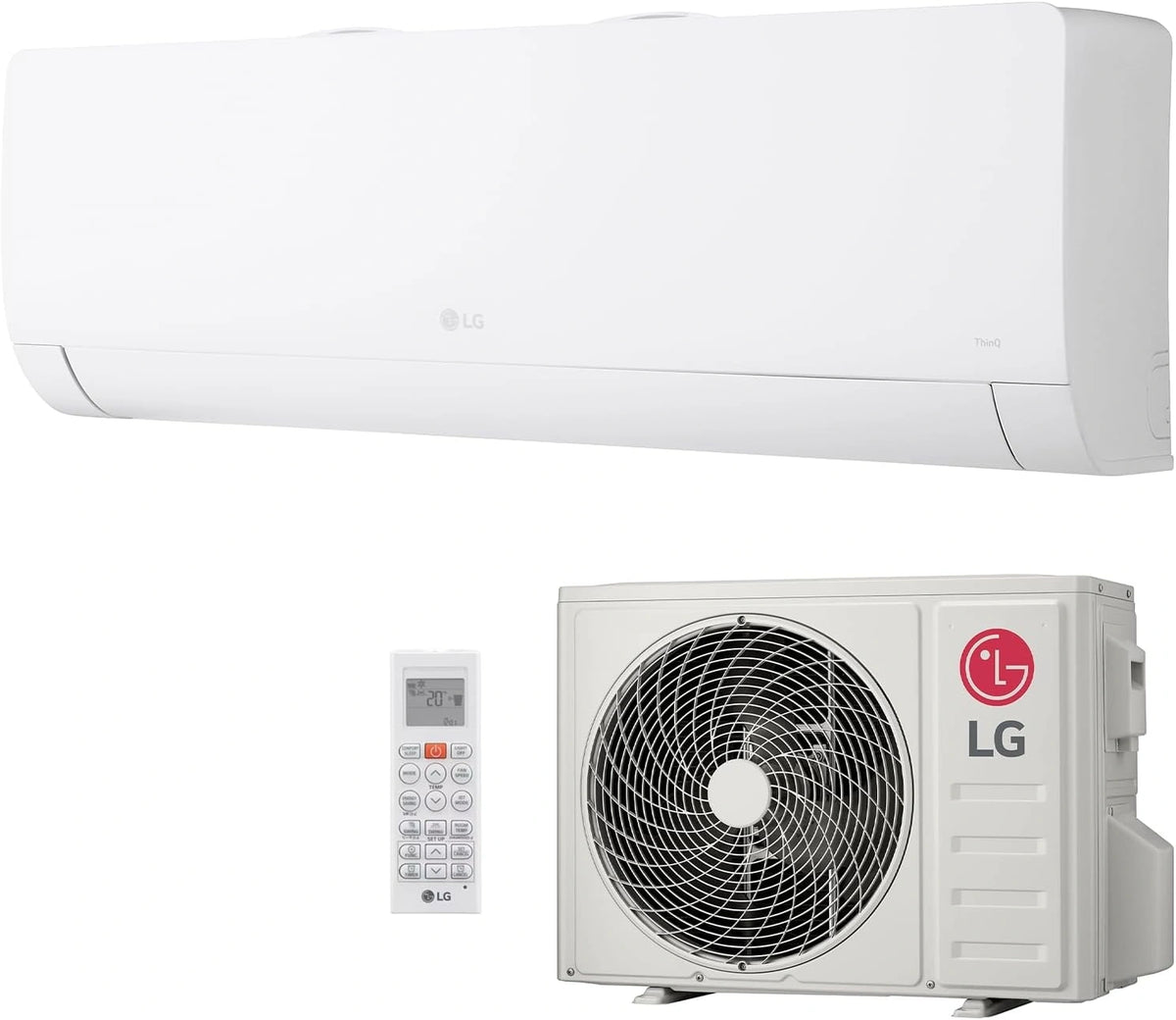 LG, Climatizzatore split, 12000 Btu, con Wi-Fi, Bianco