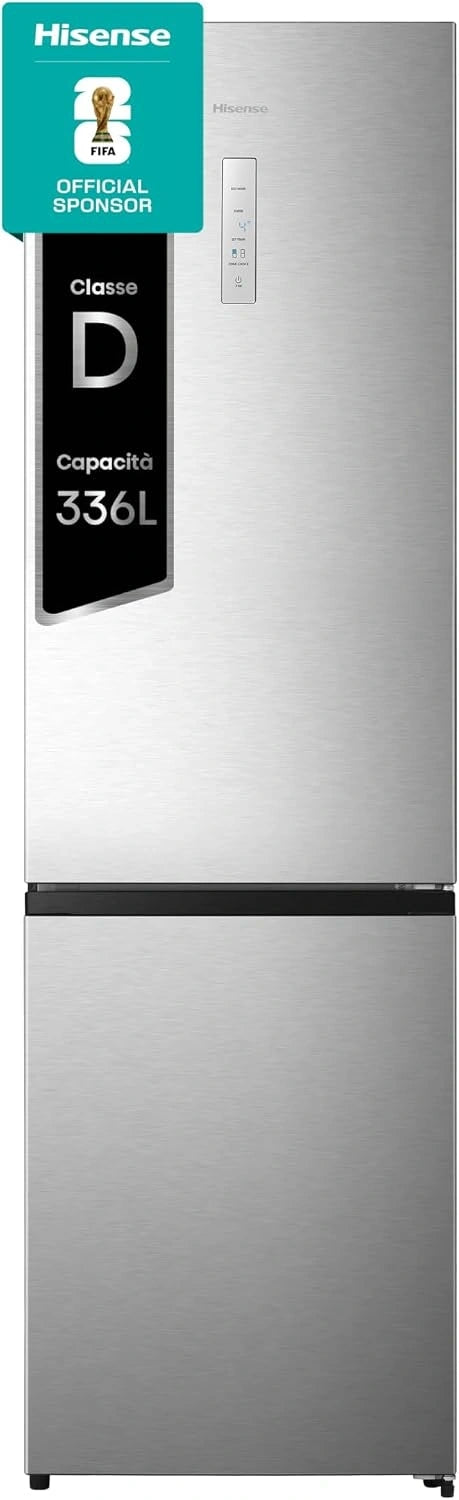 Hisense MC60331ID, Frigorifero, 336 Litri, 59 cm, con controllo intelligente, Argento