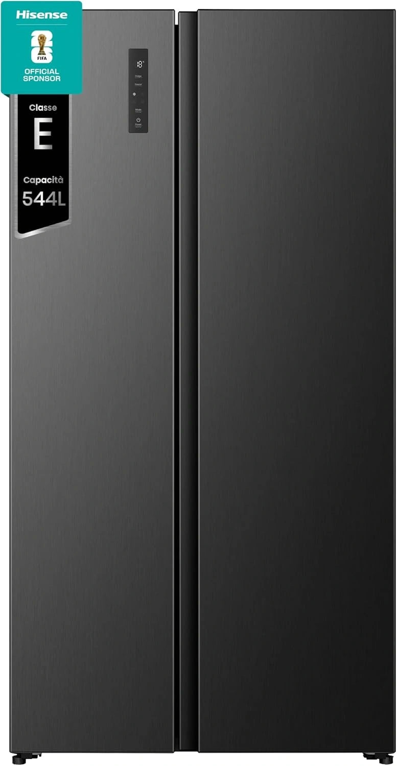 Hisense RS3P558NEFE, Frigorifero, 544 litri, con tecnologia inverter, Nero
