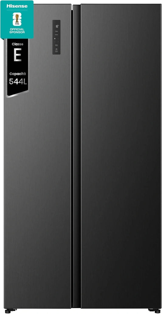 Hisense RS3P558NEFE, Frigorifero, 544 litri, con tecnologia inverter, Nero