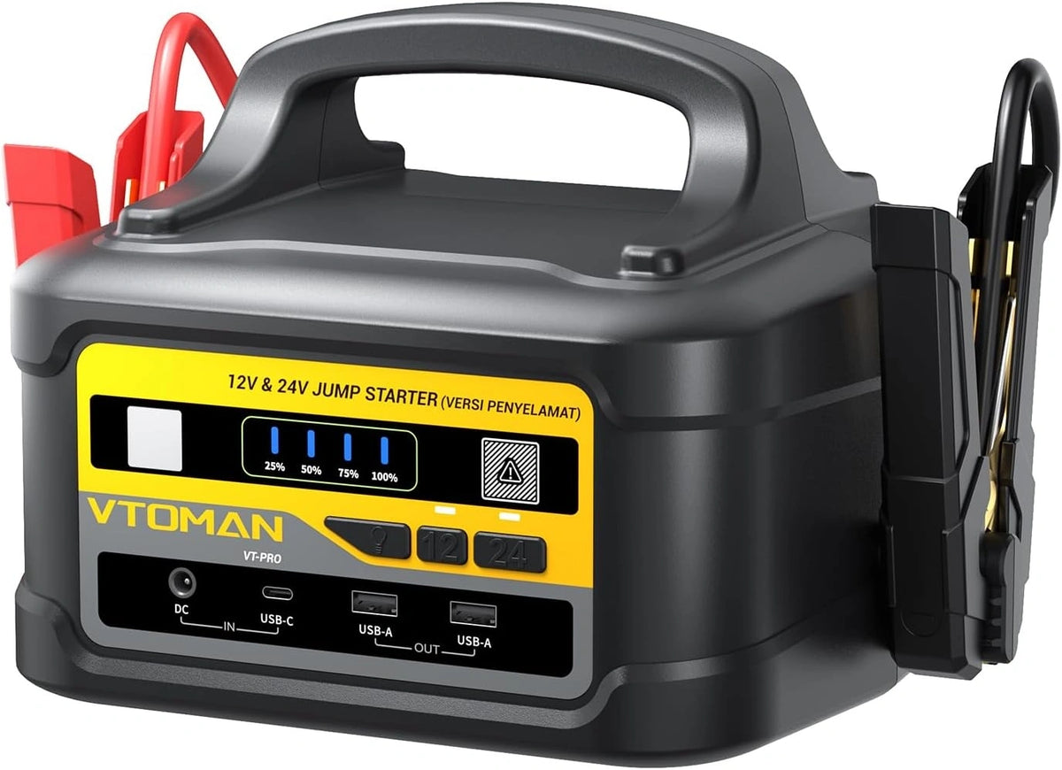 VTOMAN VT-PRO 10000A, Batteria ricaricabile, 12V, 24V, 145W, portatile