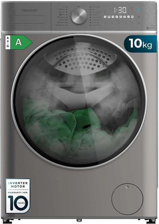 Cecotec, Lavatrice, 6 kg, con tecnologia inverter, con controllo intelligente