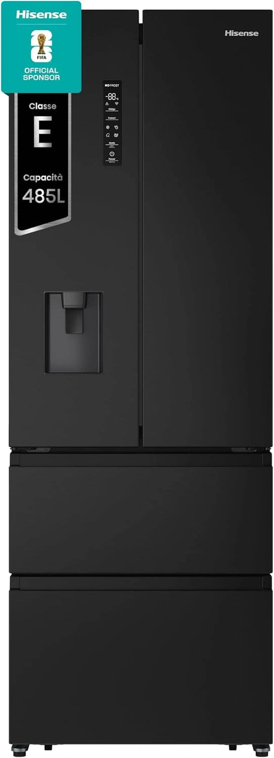 Hisense RF632N4WFE1, Frigorifero, 485 Litri, 70 Cm, Nero