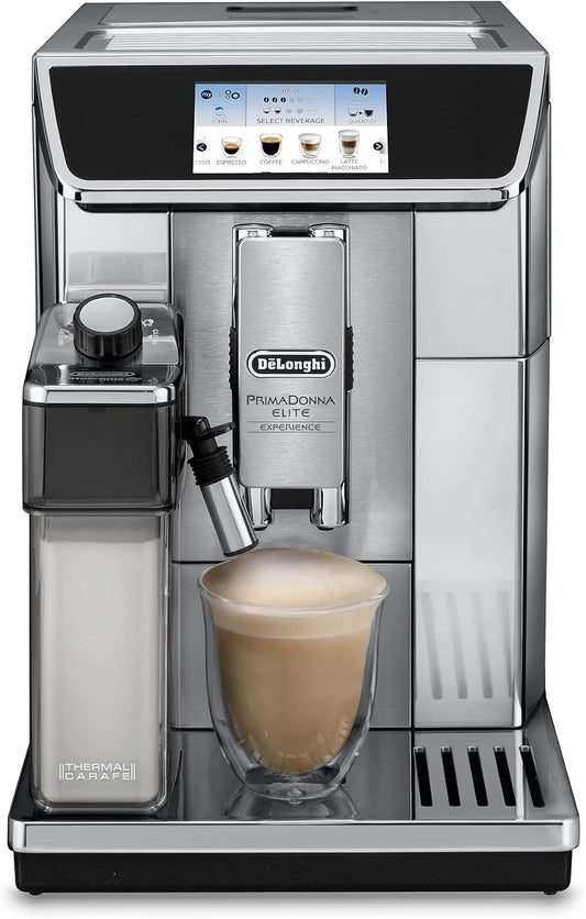 DeLonghi ECAM650.75MS, Macchina da caffè, 360 mm, 15 bar, con display digitale, Argento