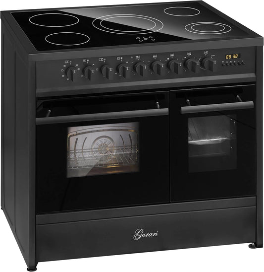 GURARI, Forno elettrico, 90 cm, Nero