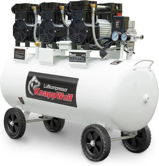 KnappWulf KW2200, Compressore d'aria, 3300 W, 100 l, 590 l, silenzioso