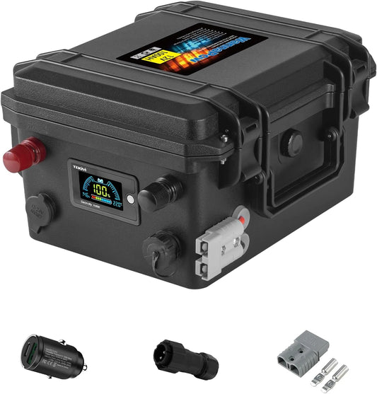 Batteria ricaricabile, 12V, 120Ah, 1536Wh