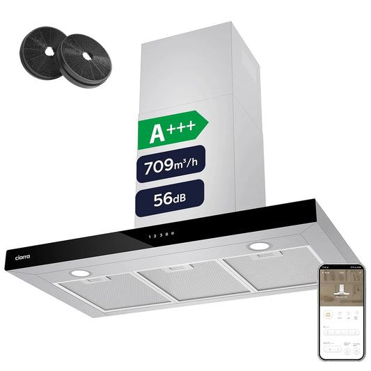 CIARRA CBCS9102, Prodotto per casa e tempo libero, 90 cm, 61dB, con Wi-Fi