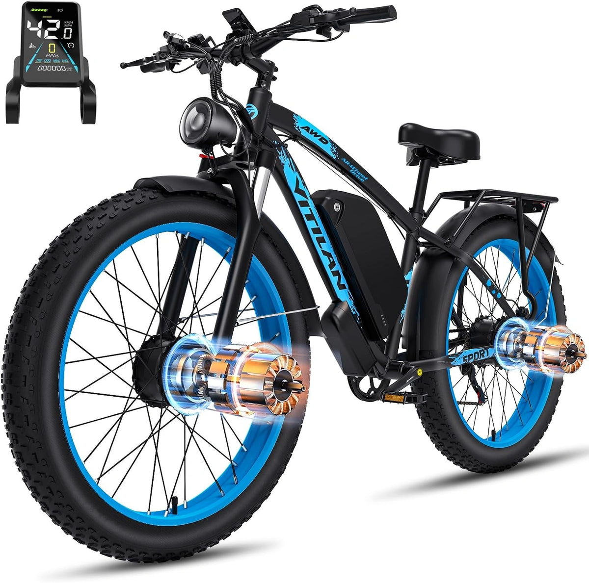H5, Bicicletta elettrica, 52V, 25Ah