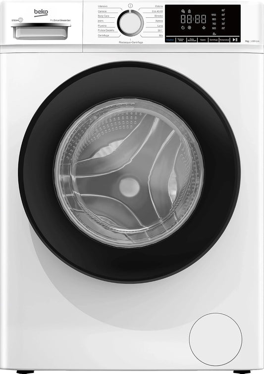 Beko BMX7126DB, Lavatrice, 7 kg, Bianco