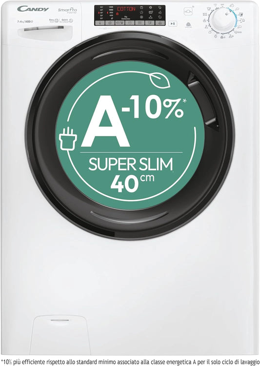 Candy, Prodotto per casa e tempo libero, 4 Kg, con tecnologia inverter, con controllo intelligente, Bianco