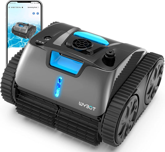 WYBOT OS7010, Robot aspirapolvere, 65 W, con controllo intelligente, Grigio