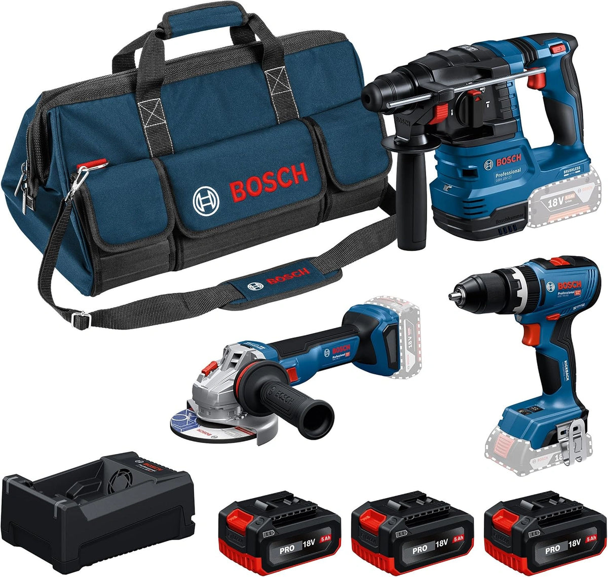 Bosch PRO 18V, Prodotto per casa e tempo libero, 18V, 5.0Ah, 12V
